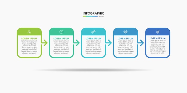 Plantilla de infografía empresarial de presentación