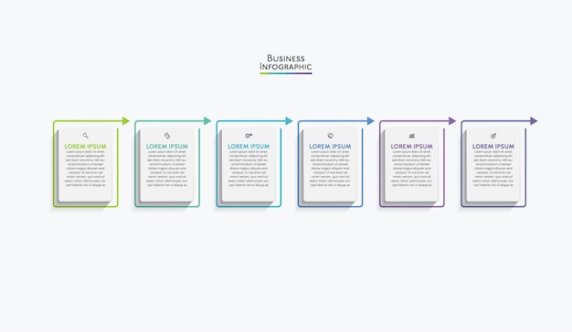 Plantilla de infografía empresarial de presentación