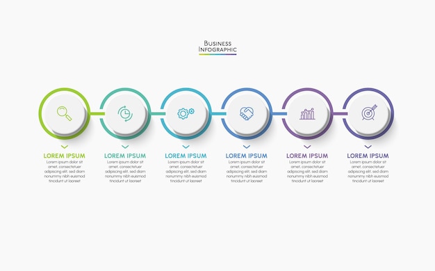 Plantilla de infografía empresarial de presentación
