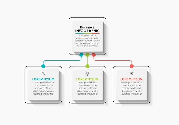Plantilla de infografía empresarial de presentación