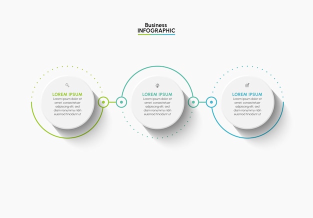 Plantilla de infografía empresarial de presentación