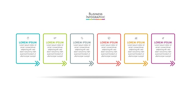 Plantilla de infografía empresarial de presentación