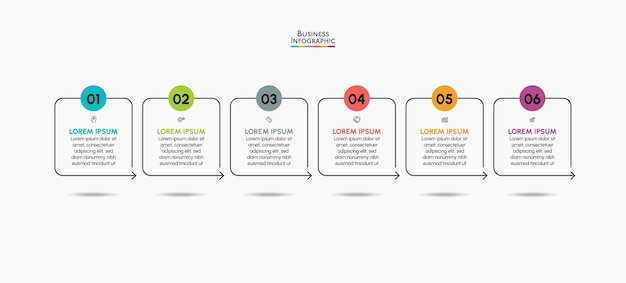 Plantilla de infografía empresarial de presentación