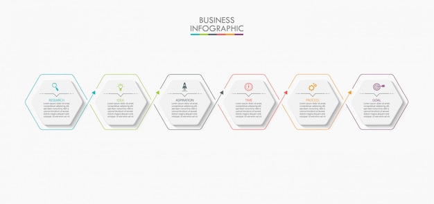 Plantilla de infografía empresarial de presentación