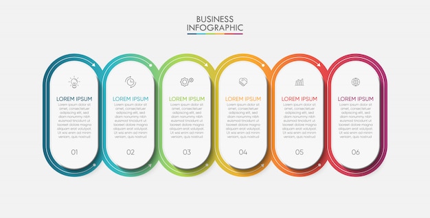 Plantilla de infografía empresarial de presentación
