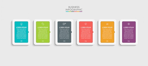 Plantilla de infografía empresarial de presentación