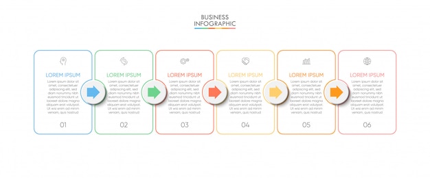 Plantilla de infografía empresarial de presentación