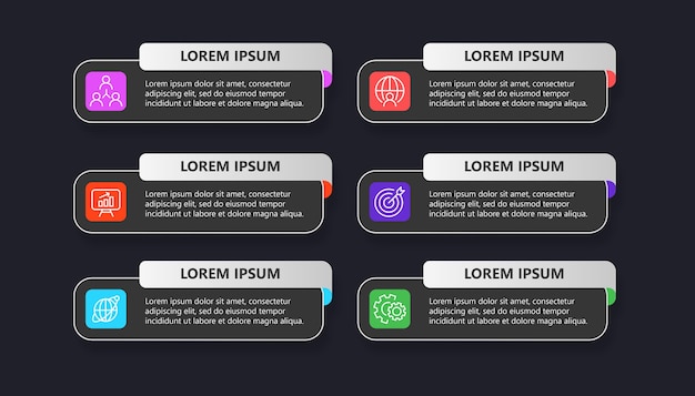 Plantilla de infografía empresarial de presentación