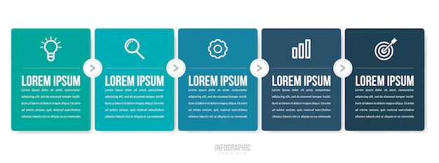 Plantilla de infografía empresarial