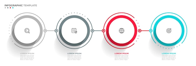 Vector plantilla de infografía empresarial