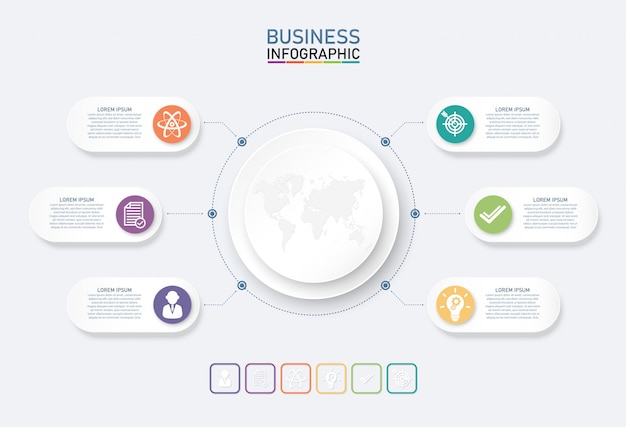 Plantilla de infografía empresarial.