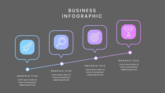 Plantilla de infografía empresarial