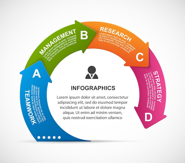 Plantilla de infografía para empresas.