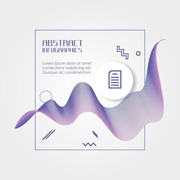 Vector plantilla de infografía con figuras geométricas