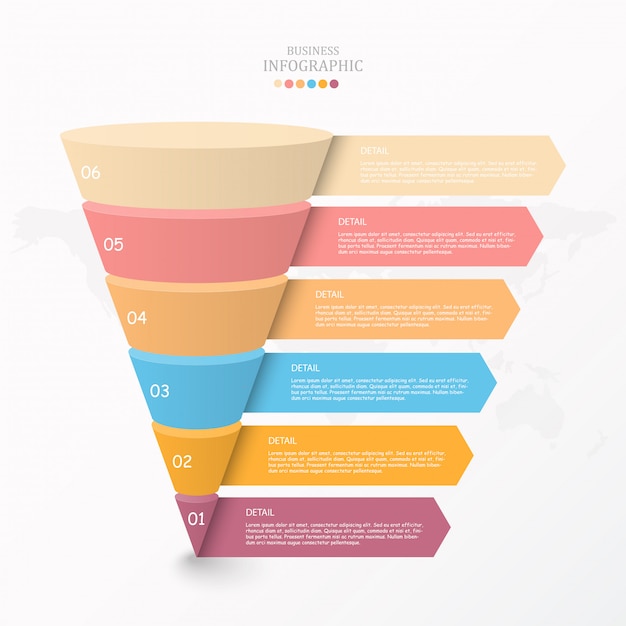 Plantilla de infografía de gráfico de triángulo