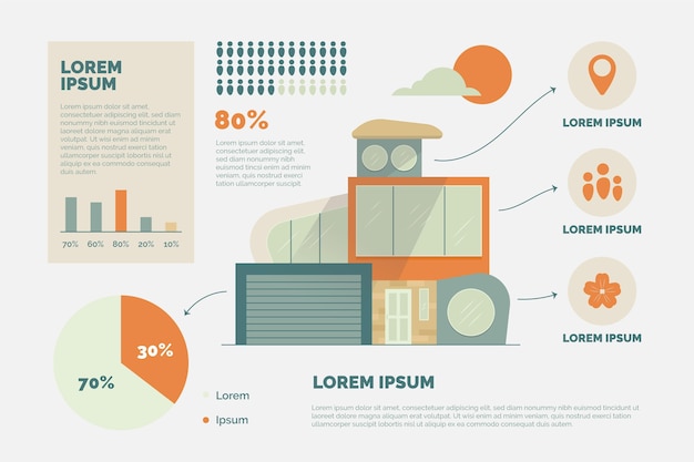 Plantilla de infografía inmobiliaria