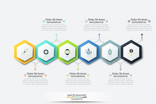 Plantilla de infografía moderna