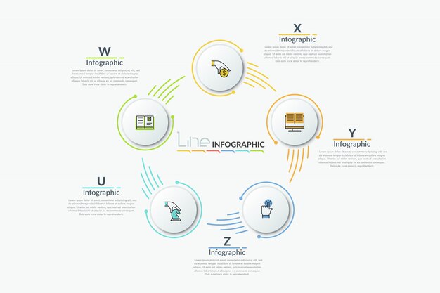 Plantilla de infografía moderna
