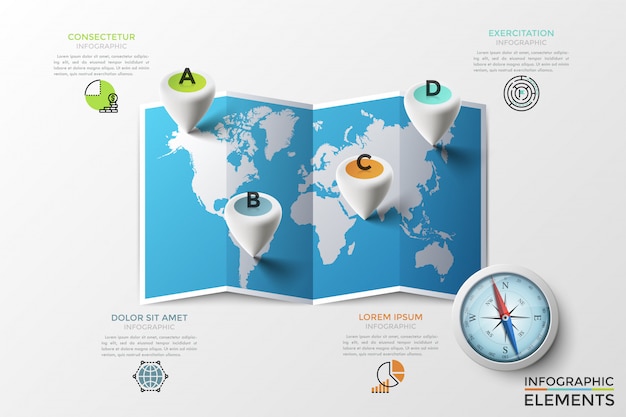 Plantilla de infografía moderna