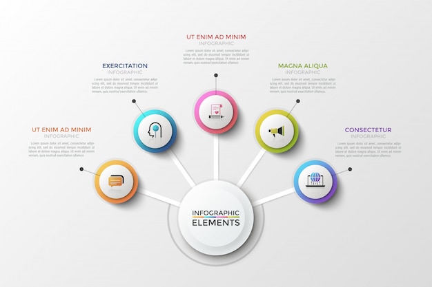 Plantilla de infografía moderna