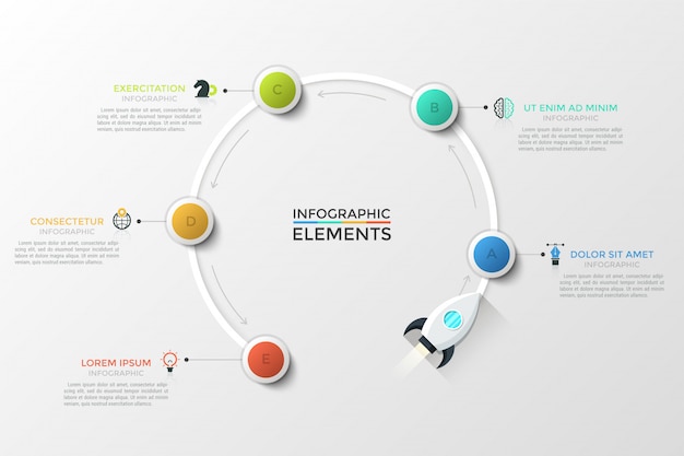 Plantilla de infografía moderna