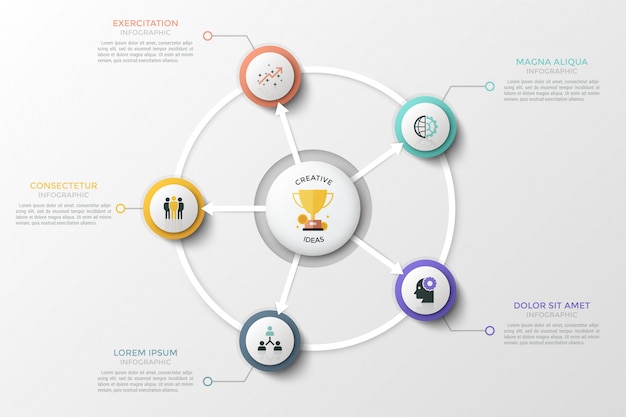 Plantilla de infografía moderna