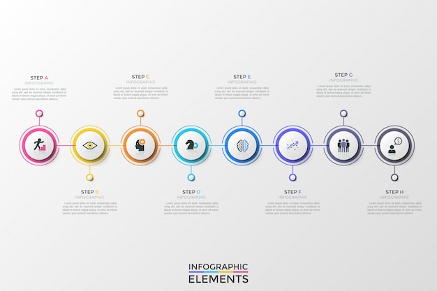 Vector plantilla de infografía moderna