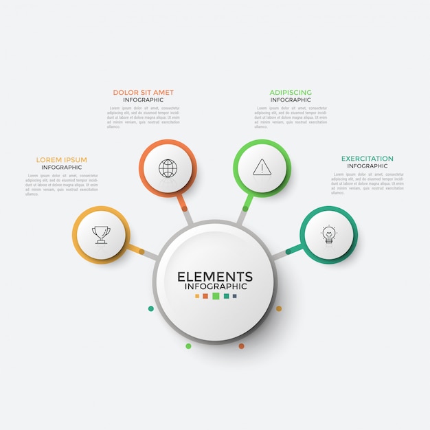 Plantilla de infografía moderna