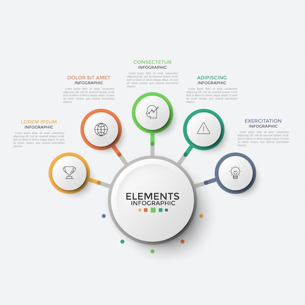 Plantilla de infografía moderna