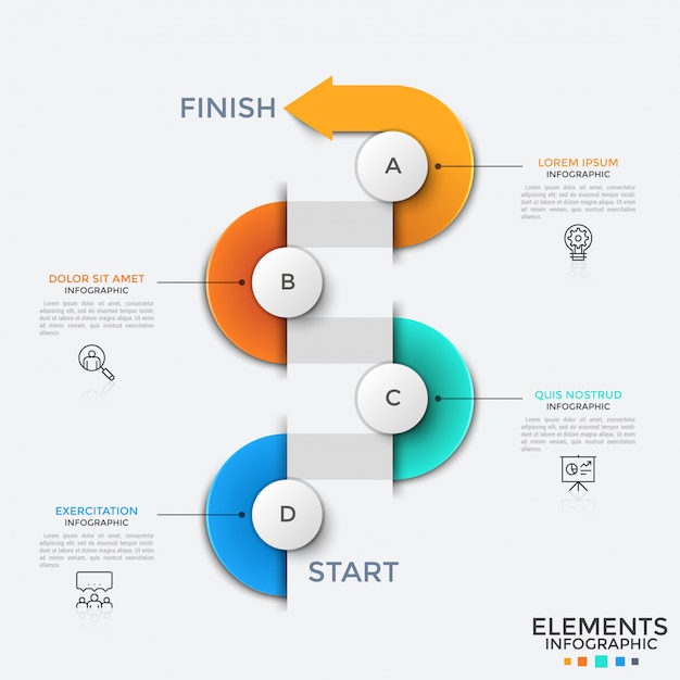 Plantilla de infografía moderna
