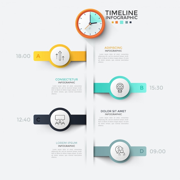 Plantilla de infografía moderna