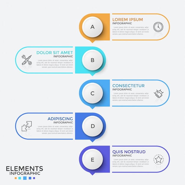 Plantilla de infografía moderna