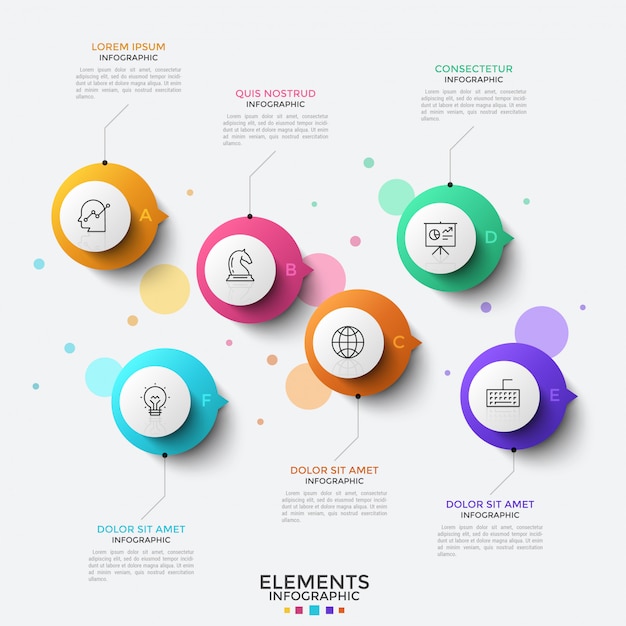 Plantilla de infografía moderna
