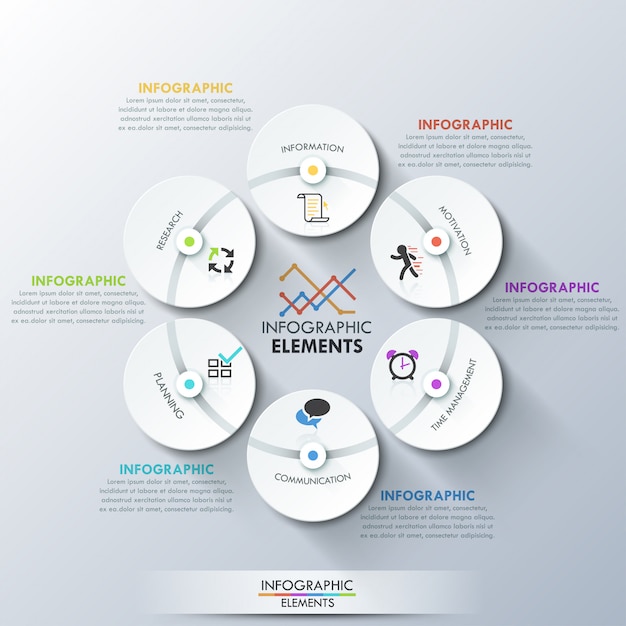 Plantilla de infografía moderna