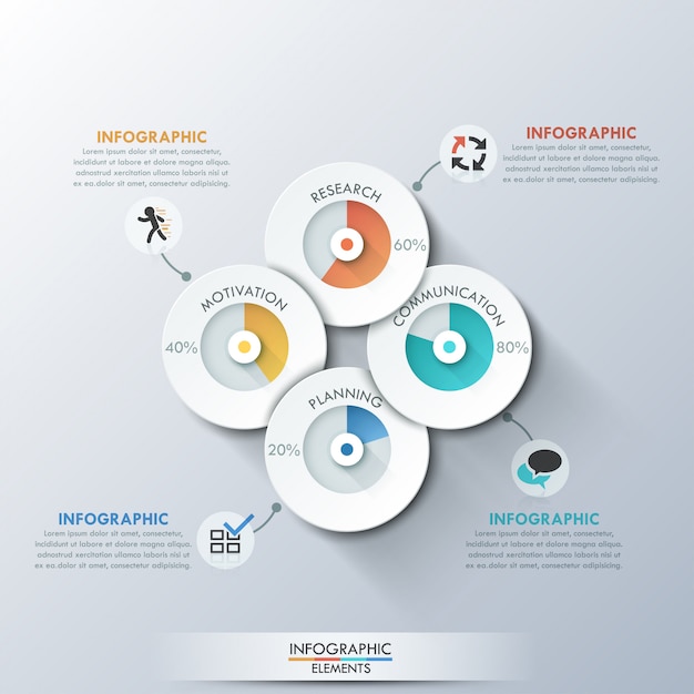 Plantilla de infografía moderna