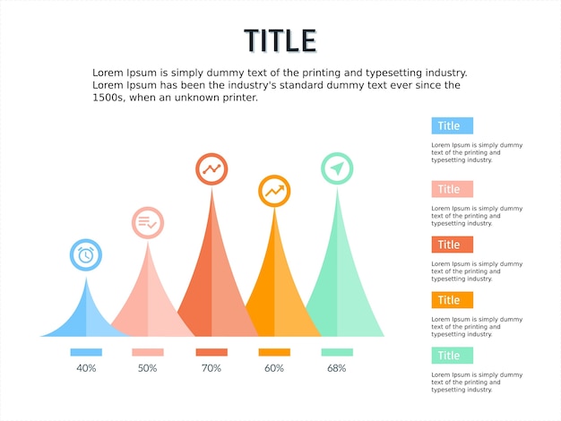 plantilla de infografía montaña y powerpoint