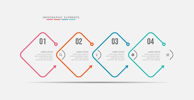 plantilla de infografía de negocios diseño colorido