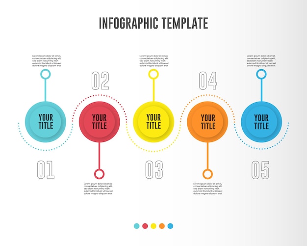 plantilla de infografía de negocios moderna