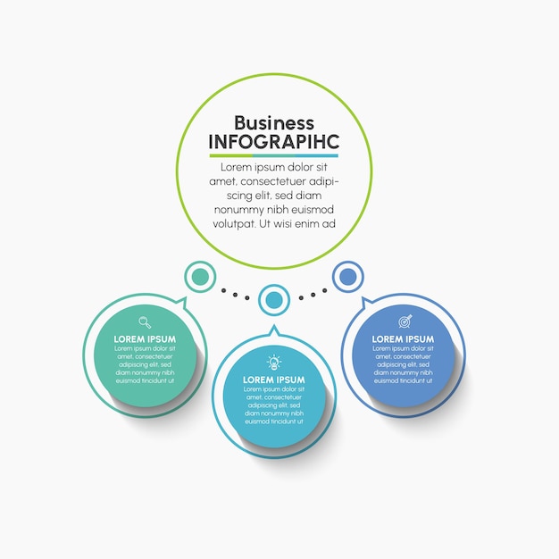 plantilla de infografía de negocios para la presentación