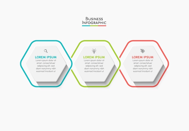 Vector plantilla de infografía de negocios de presentación