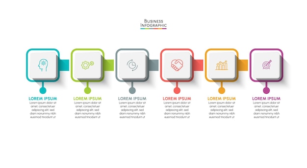 plantilla de infografía de negocios para la presentación