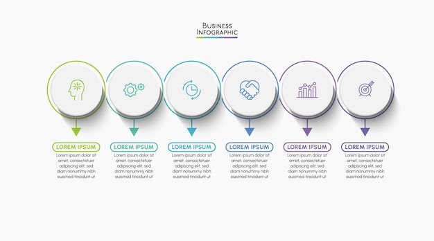 plantilla de infografía de negocios para la presentación