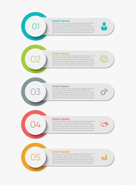plantilla de infografía de negocios para la presentación