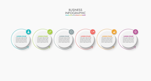 plantilla de infografía de negocios para la presentación