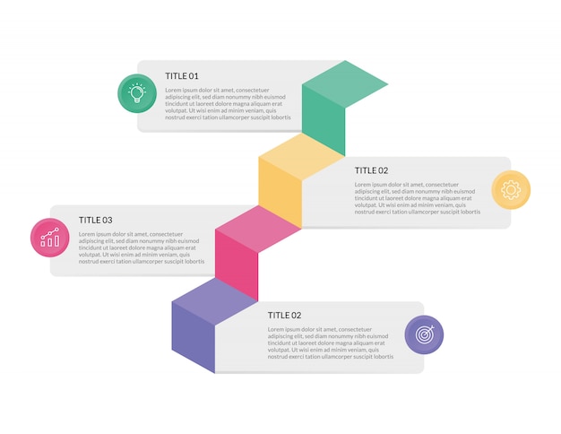 Plantilla de infografía de negocios para la presentación