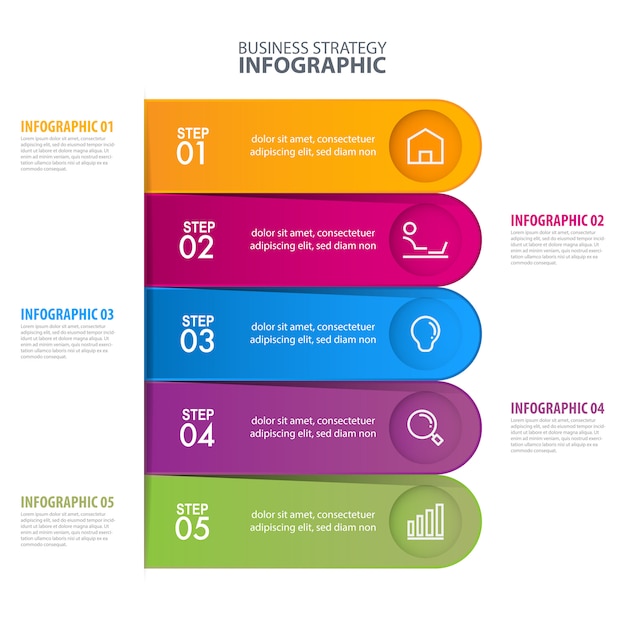 Vector plantilla de infografía de negocios