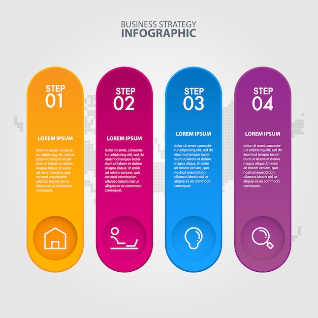 Vector plantilla de infografía de negocios