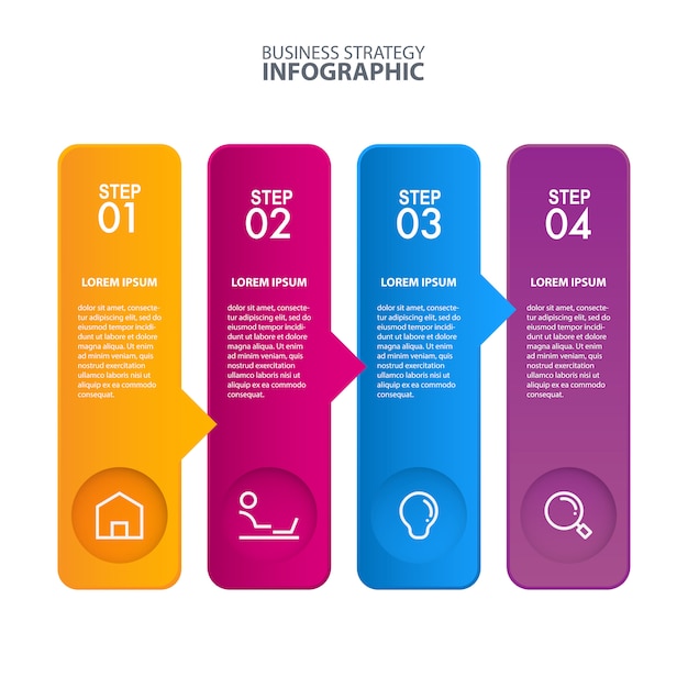 Plantilla de infografía de negocios