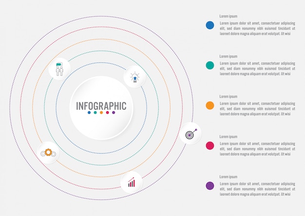 Plantilla de infografía de negocios