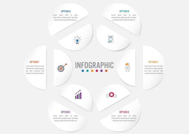 Plantilla de infografía de negocios